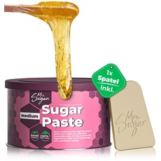 Sugaring Paste Mrs. Sugar 1x Zucker-Spatel, Medium Zuckerpaste Haarentfernung 550g (Medium)