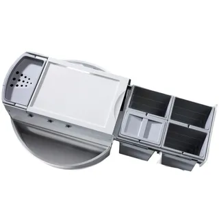 Hailo Rondo Einbau-Mülleimer 360° drehbar Eckschrank Küche 4x8 l Mülltrennung