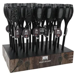 Svenska Living Gartenfackel LED Solarflamme 50cm