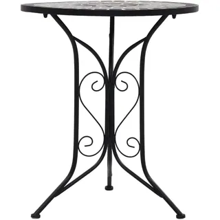 vidaXL Mosaik-Bistrotisch Grau 60 cm Keramik - Grau