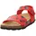 Fussbettpantoffel Rot/Schwarz 31