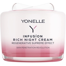 YONELLE Nachtcreme - INFUSION - Gesichtscreme mit Retinol, Hyaluronsäure und Peptiden - Feuchtigkeitscreme Gesicht - Anti Falten Creme für Nachts - 55 ml
