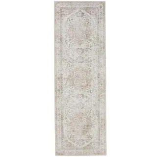 benuta Vintage-Läufer George waschbar 80x240 cm , Rosa, Beige , Kunststoff , Vintage , Rechteckig , 80x240 cm , Oeko-Tex® Standard 100 , in verschiedenen Größen erhältlich, rutschfeste Unterfläche, waschbar , Teppiche und Böden, Teppiche, Teppichläufer, Läufer