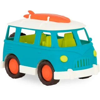 Battat – Blaues Spielzeug-Wohnmobil – Spielzeug-Wohnmobil für Kleinkinder, Kinder – Realistische Details – Recycelbare Materialien – 1 Jahr +