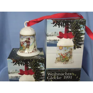 Hutschenreuther - Weihnachtsglocke 1991 - Glocke Porzellan - NEU - OVP - 1. Wahl