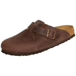 Birkenstock Boston Nubukleder schmal Braun 41