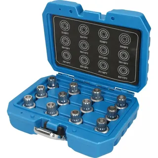 BRILLIANT TOOLS Felgenschloss-Sortiment BT691190 für VW, 12-tlg.