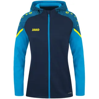 Jako Damen Kapuzenjacke Performance, Marine/Jako-Blau, 36
