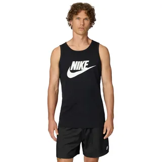 Nike Herren Icon Futura Tanktop, Black/White, M