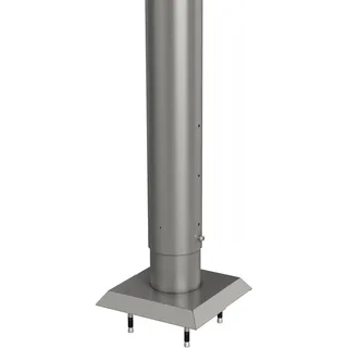 Biohort Sichtschutzelement 21 x 140-165 x 142 cm grau Edelstahl