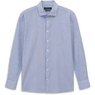 Bugatti Streifenhemd Modern Fit Hellblau L