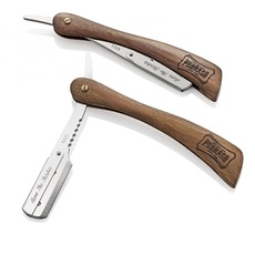 Proraso Rasiermesser mit elegantem Holzgriff - Save the Barber Shavette - klappbar in handlicher Reise-Größe 53.8 g