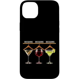 Hülle für iPhone 14 Plus Cocktail Decisions Martini Wine Margarita Happy Hour Damen