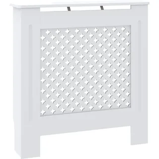 vidaXL MDF Heizkörperverkleidung Weiß 78 cm - Weiß