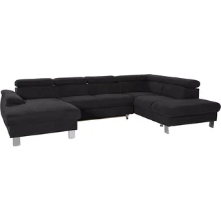 Cotta »Komaris U-Form, B: 320 cm« mit Kopfteilverstellung, optional Bettfunktion, Bettkasten & Licht,