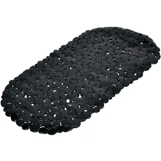 Douceur d'intérieur Badewannenmatte Kieseloptik 69 x 36 x 1 cm Schwarz