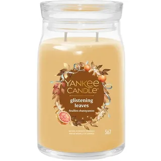 Yankee Candle Glistening Leaves Duftkerze 567 g gelb