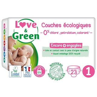 Love & Green Baby-Windeln, hypoallergen