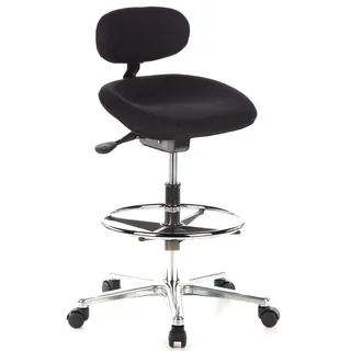 HJH Office 608300 Stoff Schwarz