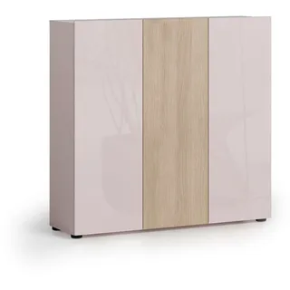 Schuhschrank HOME AFFAIRE "LADY, Schuhkommode,Schuhmöbel,Schuhablage,Schuhregal", kaschmir, eiche lindberg, B:120cm H:115cm T:34cm, Schränke, Schuhschrank, 10 Einlegeböden,12 Fächer,ca. 24 Paar Schuhe-Maße: B/T/H:120x34x115 cm