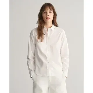 Gant für Damen. 4300348 Hemd Regular Fit Popeline weiß (38), Lässig, Baumwolle, Langarm
