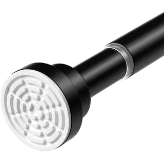 Klemmstange Für Gardinen Teleskopstange Schwarz 79-126cm Gardinenstange Ohne Bohren Duschstange Zum Klemmen Teleskop Vorhangstange Zum Klemmen Duschvorhangstange Spannstange