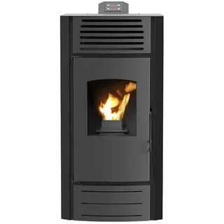 A+ Robin Wood Enya Air Pelletofen 10 kW Schwarz Pelletkamin Pelletheizung Pellet