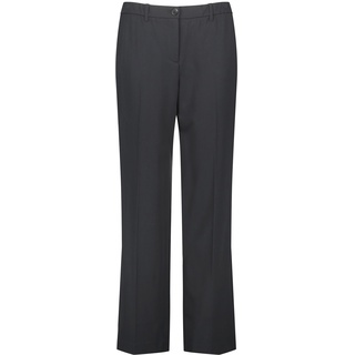 Samoon Damen Gepflegte Hose mit weitem Bein Greta unifarben reguläre Länge Dark Shale Grey 52