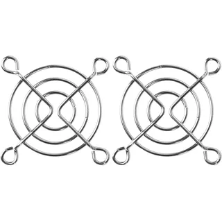 sourcing map 2pcs Lüftergitter Grill Fingerschutz Metall Draht 40mm für Computer CPU Kühler