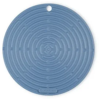 Le Creuset Runder Topflappen aus Silikon, ⌀ 20 cm, Chambray, 42404204340000