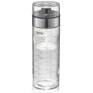 GEFU Dressingshaker Mix 350 ml Glas Silber