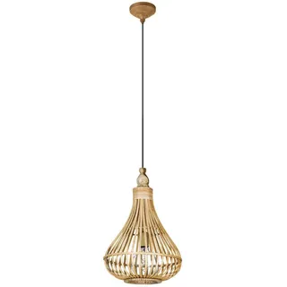 EGLO AMSFIELD 1-flg. 35 cm braun Holz, Stahl
