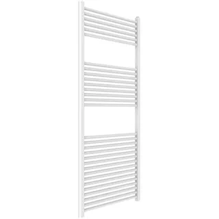 ERCOS Handtuchwärmer Badheizkörper Abmessungen 650x1500 MM Heizkörper Farbe Weiß Modern, 1/2" Anschlüsse Geliefert mit Montagekit