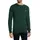 Pullover Langarm Rundhals Kabelstrick Grün XL