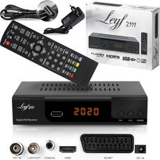 Kabelreceiver Kabel Receiver für digitales Kabelfernsehen Leyf Combo DVB-C und C2 (HDTV, DVB-T/T2, HDMI, SCART, USB 2.0, WLAN optional) + HDMI Kabel