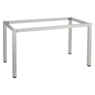Metallrahmengestell mit quadratischem Bein, NY-A057/K, Bein mit einem Querschnitt von 5x5 cm, Abmessungen 116x66x72,5 cm, Weiß - Weiß