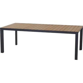 Siena Garden Gartentisch Silva Rechteckig Teak 100 cm x 220 cm