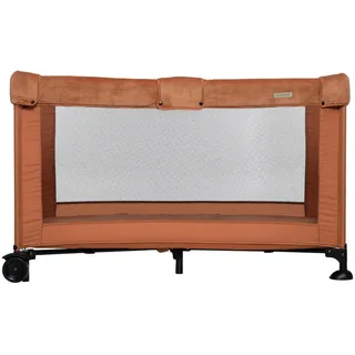 Reisebett , Kupferfarben , Metall, Kunststoff, Textil , 126x65x75 cm , zusammenklappbar, Ausstieg , Babymöbel & Kindermöbel, Babyzimmer, Babybetten, Reisegitterbetten