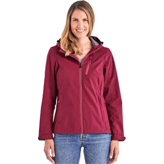 KILLTEC Damen Softshelljacke/Outdoorjacke mit Kapuze KOS 89 WMN SFTSHLL JCKT; dunkelrose, 40, 39138-000