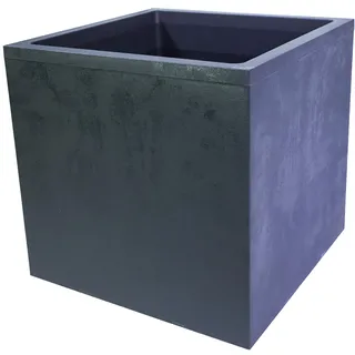 mgc24 Millennium Pflanzkübel 39 x 39 x 39 cm mit Wasserspeicher, anthrazit | Eckiger Blumentopf für Garten, Terrasse & Balkon | wetterfest & UV-beständig | langlebig und pflegeleicht