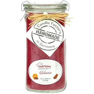 Candle Factory Kerze Mini Jumbo rubin Glühwein Duft 307039