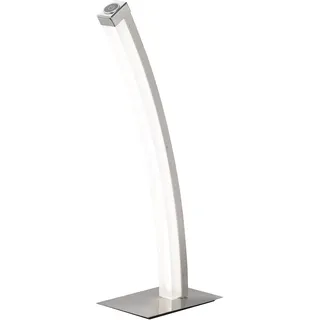 ACTION by WOFI 823001646000 A Tischleuchte, Metall, 8 W, Integriert, nickel matt, 15 x 10 x 44 cm