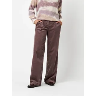 Toni Palazzohose »Luisa Palazzo« Relaxed Fit, aus seidigem Cord, lila