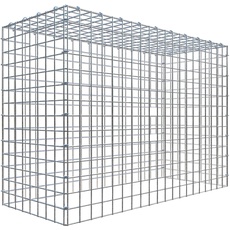 Bild Gabione, silbergrau, Maschenweite 5 cm x 5 cm,