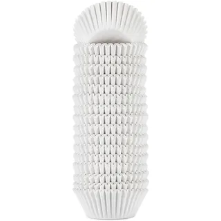 xlloest Mini-Cupcake-Papierförmchen Weiß Muffin Förmchen Papier 400 Stück