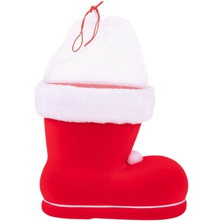 IDENA Nikolausstiefel, Rot, Nikolaus, zum Befüllen, Geschenk, Verpackung, Weihnachten