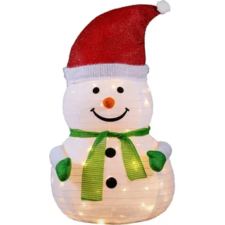 Luca Lighting LED-Weihnachtsfigur Schneemann Außen Ø 47 cm x 80 cm