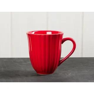IB Laursen Kaffeebecher, Tasse MYNTE Strawberry rot für 300ml H. 10cm Steingut