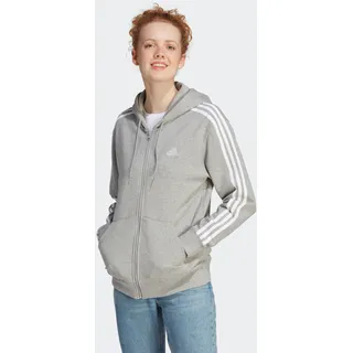 Adidas Essentials 3-Streifen French Terry Regular Kapuzenjacke Medium Grey Heather M