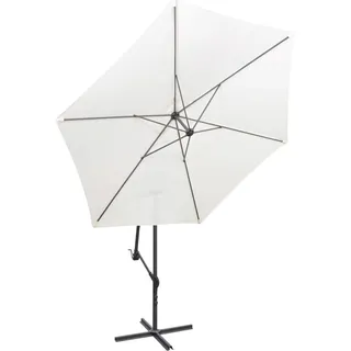 vidaXL Ampelschirm 3 m Sandweiß - Weiß